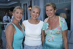 Michelle Boxer, Brenda Lane, Gwendolyn Gleason<br>at the Alzheimer's Association New York City Chapter cocktail party at the Southampton residence of Mark Zurack and Kathy Ferguson on 8-12-05. photo by Rob Rich copyright 2005 516-676-3939 robwayne1@aol.com