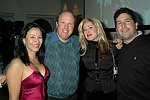 Christana DeSimone, Ken Padover, Trish Backal, and Phil Carlucci  at the People Reaching Out Holiday Charity Event at the private residence of David Larkin on 12-13-04 in Manhattan, N.Y. photo by Rob Rich copyright 2004<br>516-676-3939<br>robwayne1@aol.com