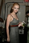 Lydia Hearst<br>at the Heatherette Fashion Show at Bryant Park in Manhattan on 9-16-05. photo by Rob Rich copyright 2005 516-676-3939 robwayne1@aol.com