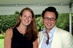 Laura Fenton, Jed Taxel<br>at a party honoring Elliot Spitzer at the Southampton, N.Y. residence of Annie and Michael Falk on 7-16-05. photo by S. Rosante for Rob Rich copyright 2005 516-676-3939 robwayne1@aol.com