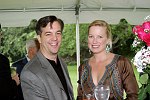 Jim Woodworth, Marie Samuels<br>at a party honoring Elliot Spitzer at the Southampton, N.Y. residence of Annie and Michael Falk on 7-16-05. photo by S. Rosante for Rob Rich copyright 2005 516-676-3939 robwayne1@aol.com