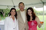 Annie Falk,Daniel Alpert,Samantha Freeman<br>at a party honoring Elliot Spitzer at the Southampton, N.Y. residence of Annie and Michael Falk on 7-16-05. photo by S. Rosante for Rob Rich copyright 2005 516-676-3939 robwayne1@aol.com