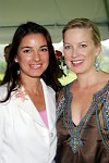 Annie Falk, Marie Samuel<br>at a party honoring Elliot Spitzer at the Southampton, N.Y. residence of Annie and Michael Falk on 7-16-05. photo by S. Rosante for Rob Rich copyright 2005 516-676-3939 robwayne1@aol.com