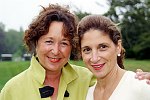 Linda Taxel, Lucia Baratta<br>at a party honoring Elliot Spitzer at the Southampton, N.Y. residence of Annie and Michael Falk on 7-16-05. photo by S. Rosante for Rob Rich copyright 2005 516-676-3939 robwayne1@aol.com