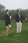 Michael Falk, Eliot Spitzer<br>at a party honoring Elliot Spitzer at the Southampton, N.Y. residence of Annie and Michael Falk on 7-16-05. photo by S. Rosante for Rob Rich copyright 2005 516-676-3939 robwayne1@aol.com