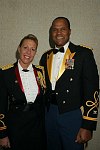 Major Dawn Devine, Colonel David Fitzgerald<br>at the USO awards dinner at the Warldorf Astoria in Manhattan, N.Y. on 12-7-05. photo by Rob Rich copyright 2005 516-676-3939 robwayne1@aol.com