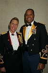 Major Dawn Devine, Colonel David Fitzgerald<br>at the USO awards dinner at the Warldorf Astoria in Manhattan, N.Y. on 12-7-05. photo by Rob Rich copyright 2005 516-676-3939 robwayne1@aol.com