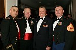 Major Pietro Scarcelli, Colonel Tom Bright, Mr. Bassetta, Herbert Rich<br>at the USO awards dinner at the Warldorf Astoria in Manhattan, N.Y. on 12-7-05. photo by Rob Rich copyright 2005 516-676-3939 robwayne1@aol.com