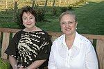 Ondina Sandolfini, Lydia Bastianich<br> at the Maryhaven Center of Hope gala honoring chef Jacques Pepin at the Wolffer Estates in Sagaponack, N.Y. on 6-4-05. photo by Rob Rich copyright 2005 516-676-3939 robwayne1@aol.com