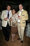 David Rosengarten, Karine Bakhoum, Roman Roth<br> at the Maryhaven Center of Hope gala honoring chef Jacques Pepin at the Wolffer Estates in Sagaponack, N.Y. on 6-4-05. photo by Rob Rich copyright 2005 516-676-3939 robwayne1@aol.com