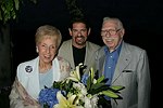 Yvette Mallah, Lewis  Grossman, Joel Mallah<br> at the Maryhaven Center of Hope gala honoring chef Jacques Pepin at the Wolffer Estates in Sagaponack, N.Y. on 6-4-05. photo by Rob Rich copyright 2005 516-676-3939 robwayne1@aol.com